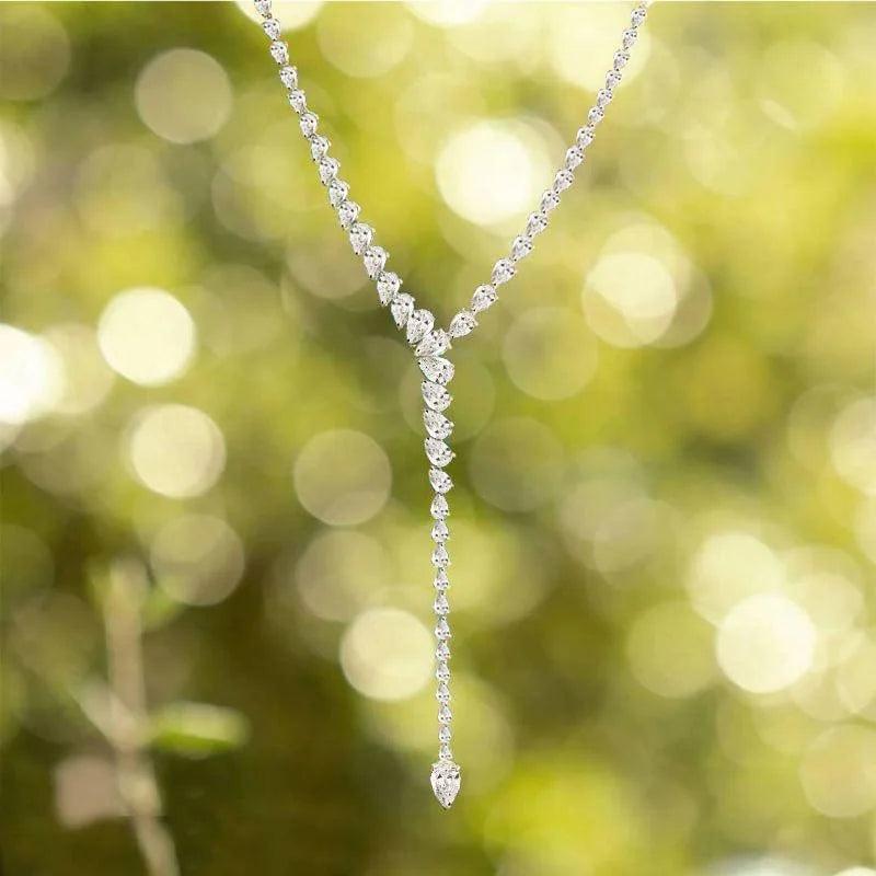 Water Drop Zircon Necklace