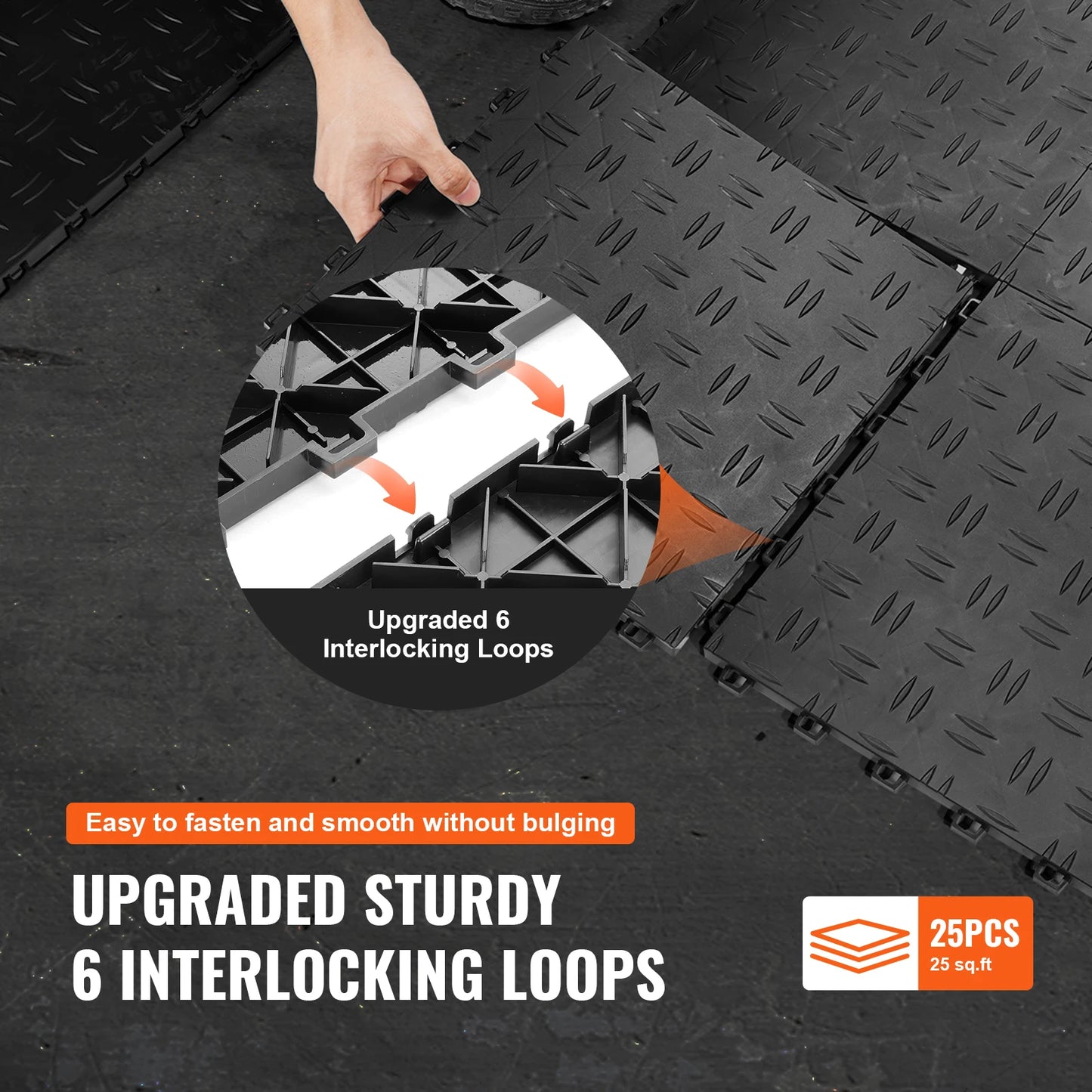 Interlocking Garage Floor Covering Tiles