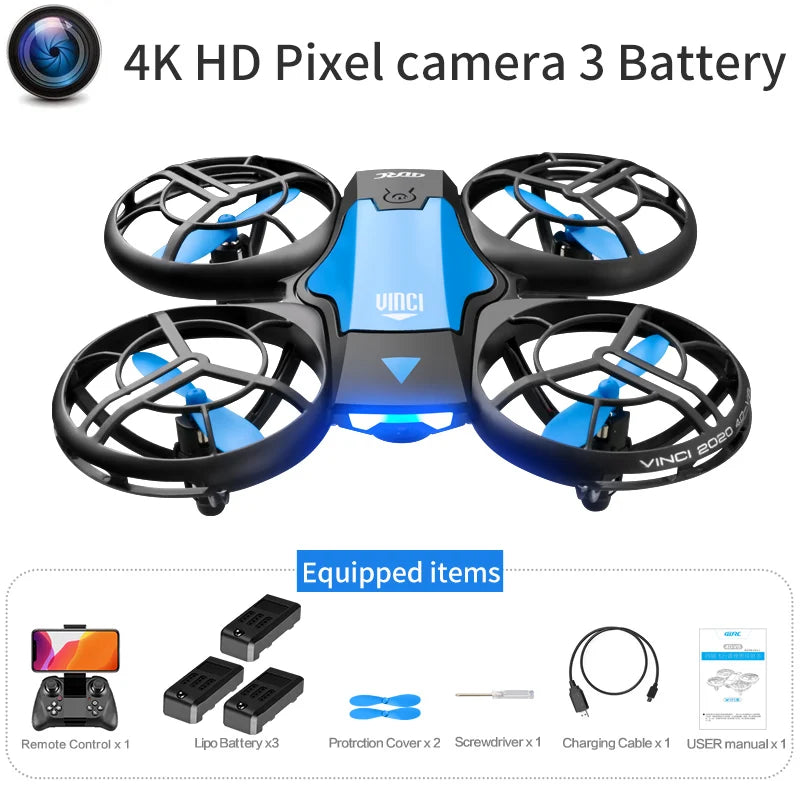 Mini Drone 4k profession HD 1080P Wide Angle Camera WiFi FPV RC