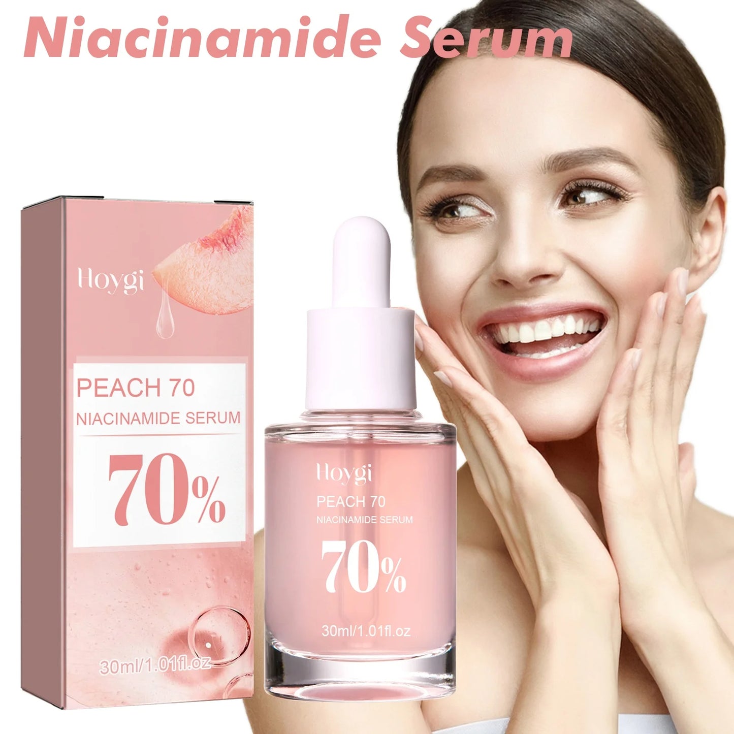 Hoygi Peach 70% Niacinamide Essence Moisturizing