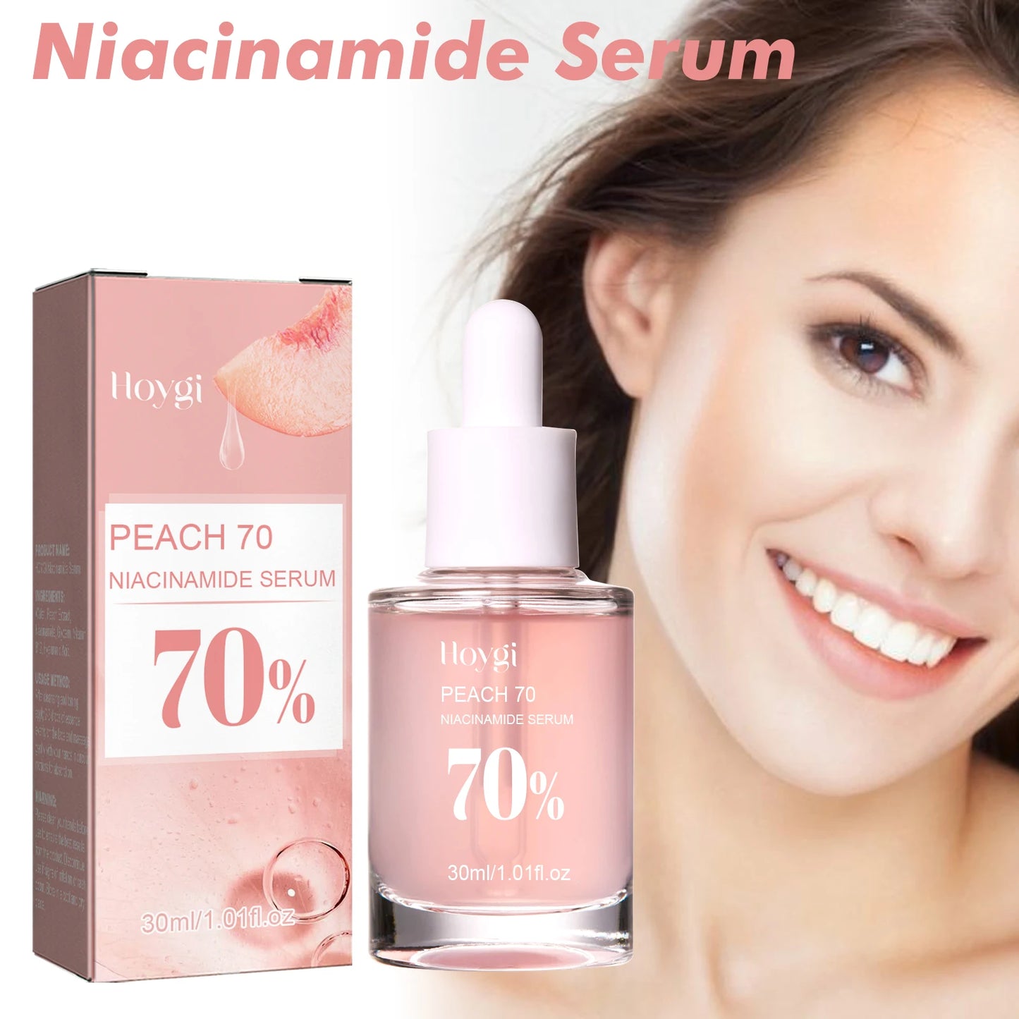 Hoygi Peach 70% Niacinamide Essence Moisturizing