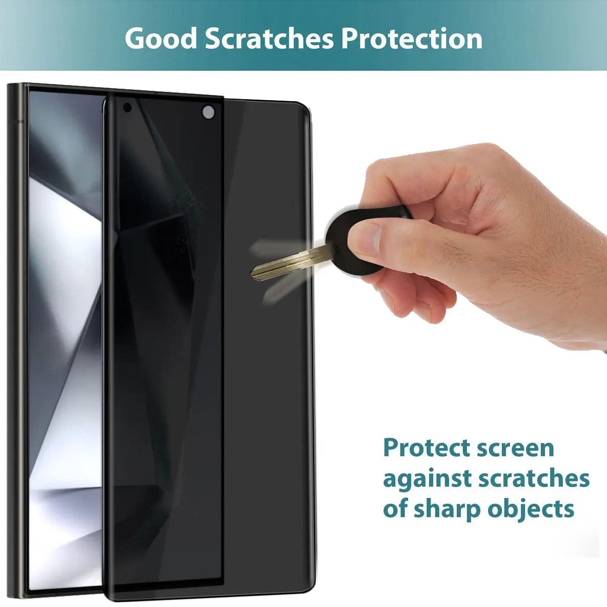 Anti Spy Privacy Tempered Glass Screen Protectors 2-Pack