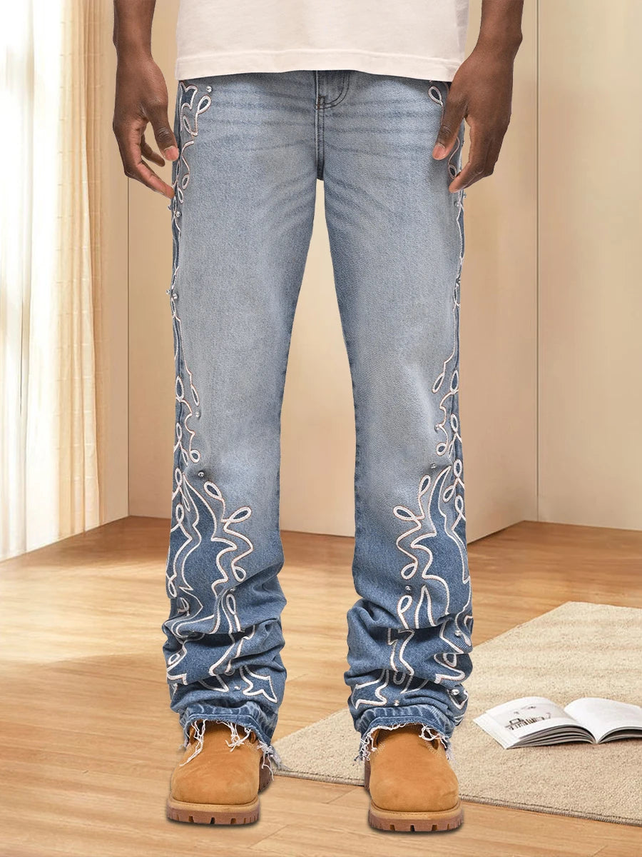 Men s  Fit Stretch Denim Jeans with Classic Five-Pocket Styling
