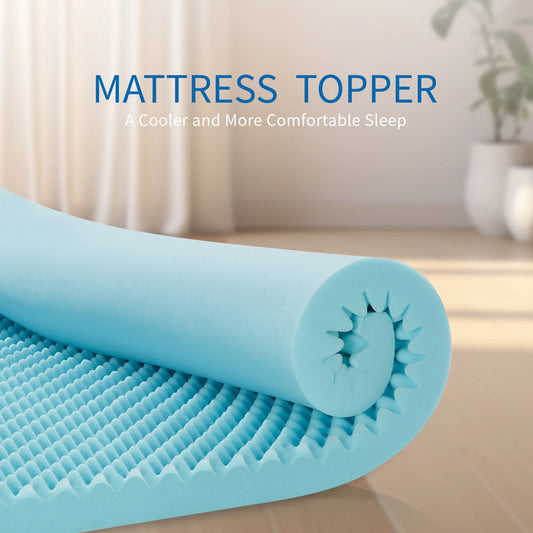 Memory Foam Mattress Topper- CertiPUR Certified