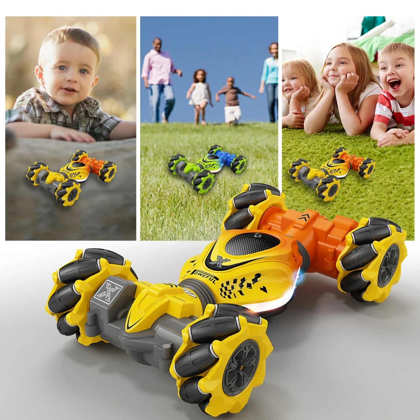 4WD RC Stunt Car 2.4G Radio with  Gesture Sensor Rotation Electronic Toys Gifts