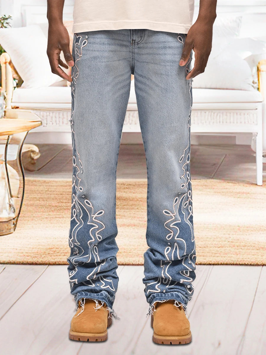 Men s  Fit Stretch Denim Jeans with Classic Five-Pocket Styling