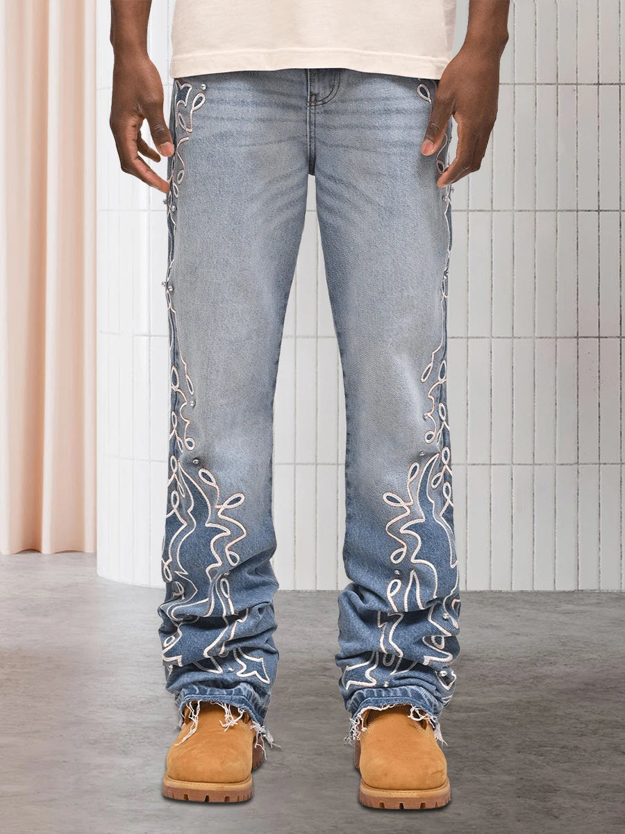 Men s  Fit Stretch Denim Jeans with Classic Five-Pocket Styling