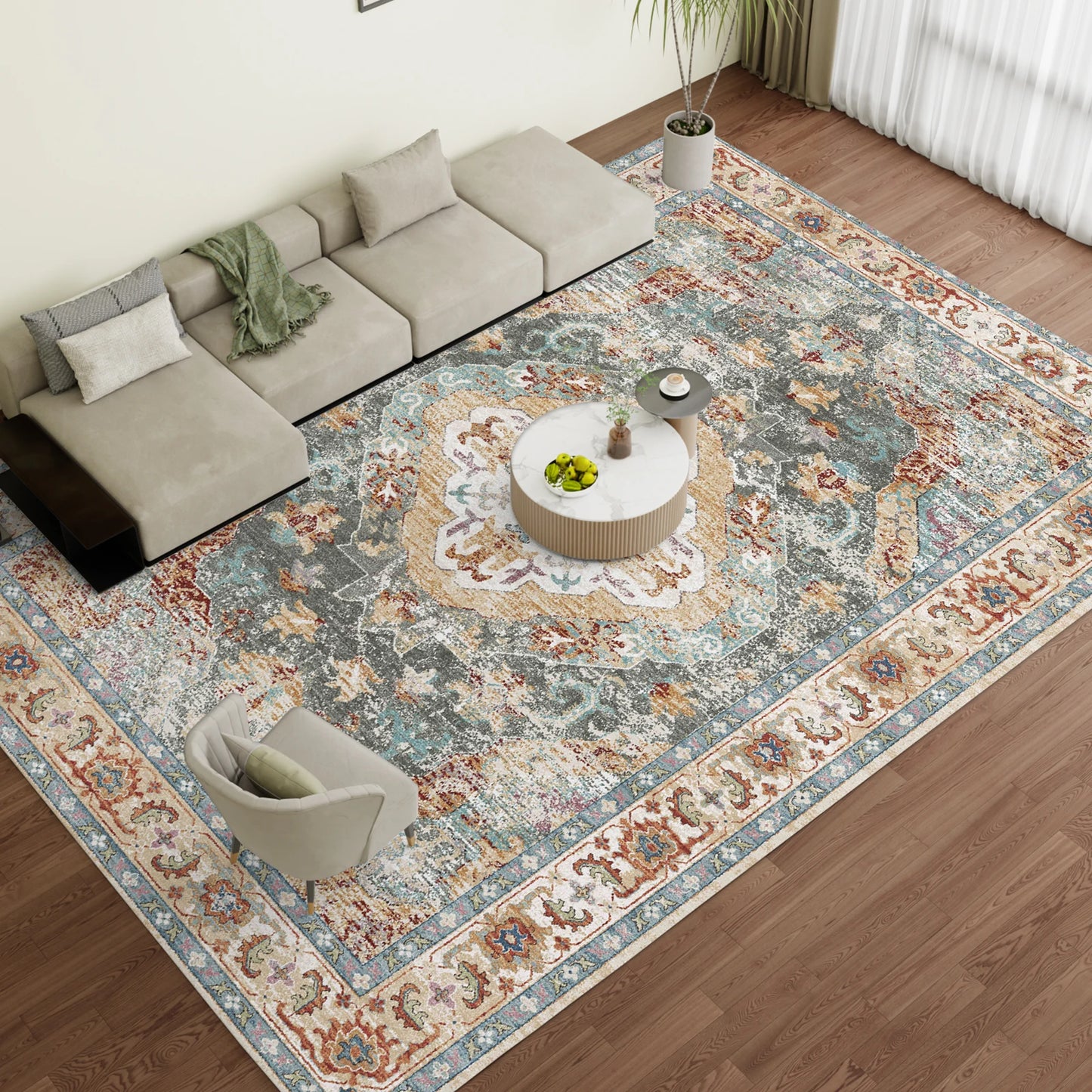 Washable decorative Rug