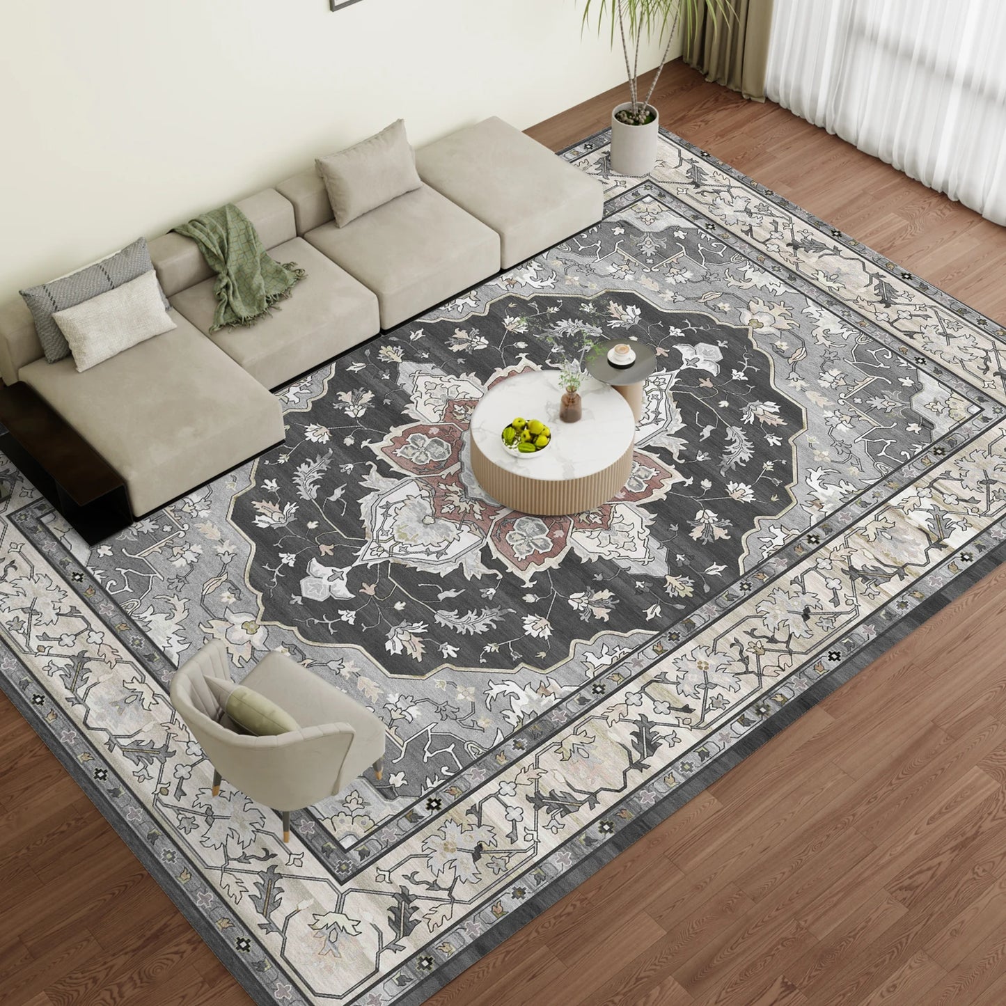 Washable decorative Rug