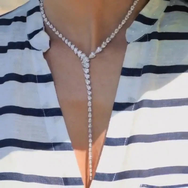Water Drop Zircon Necklace