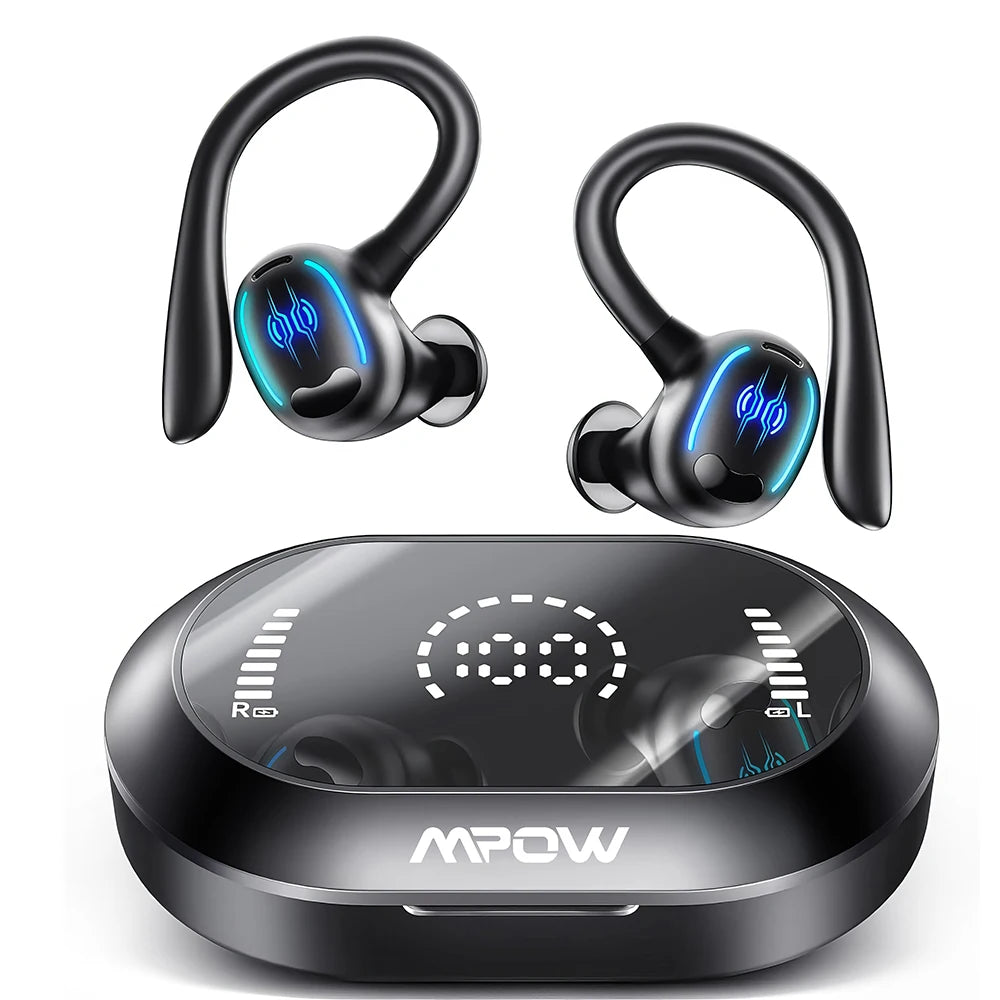 Mpow YYK-635 Wireless 50 Hours Bluetooth 5.3 Earphones, IPX7 Waterproof Sports Earbuds for Running