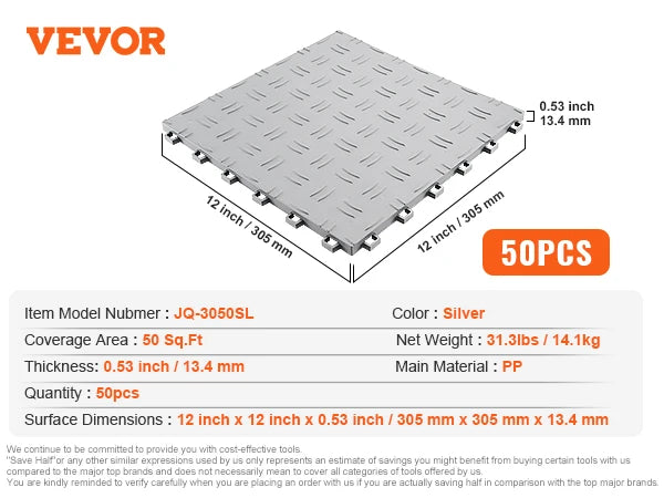 Interlocking Garage Floor Covering Tiles