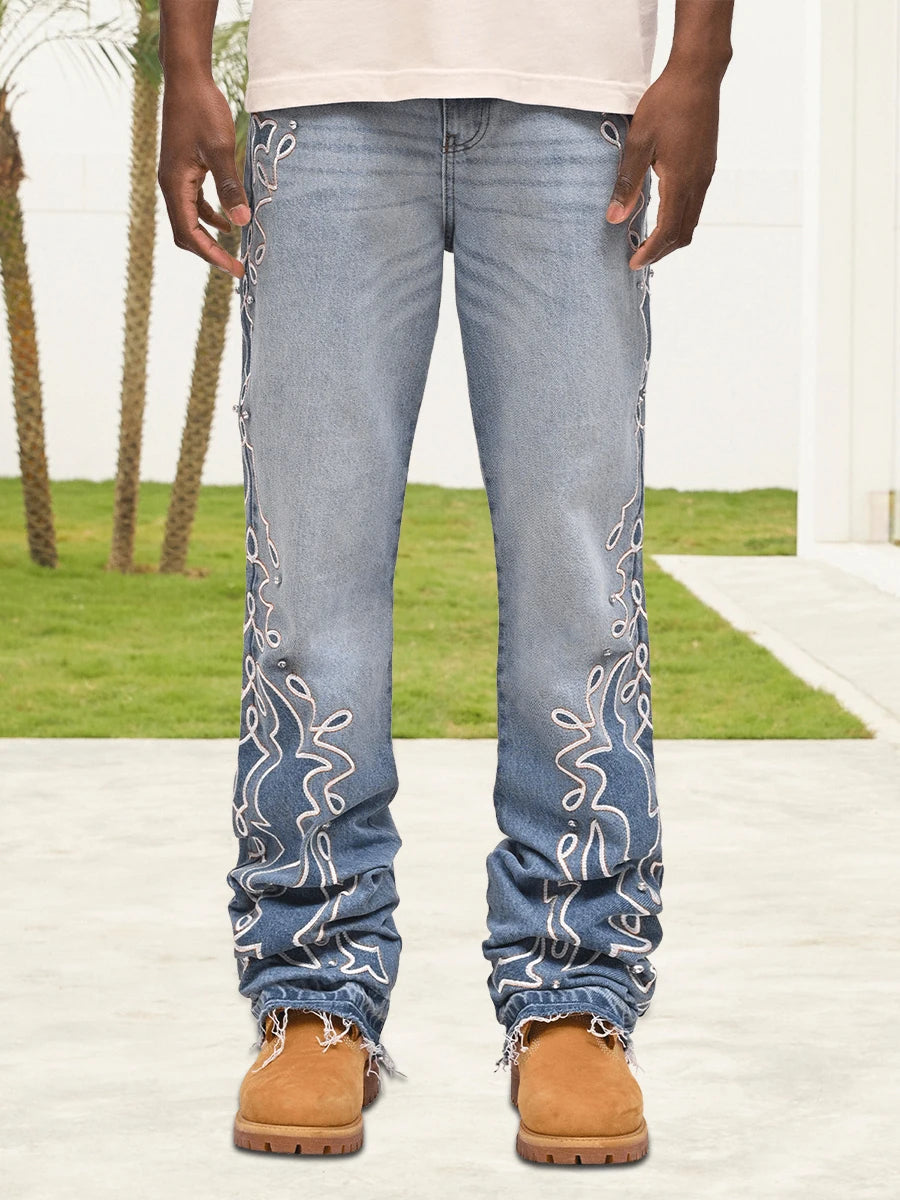 Men s  Fit Stretch Denim Jeans with Classic Five-Pocket Styling