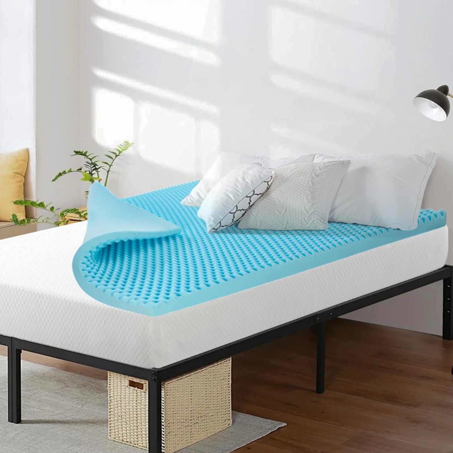 Memory Foam Mattress Topper- CertiPUR Certified