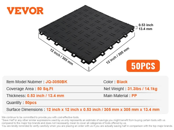 Interlocking Garage Floor Covering Tiles