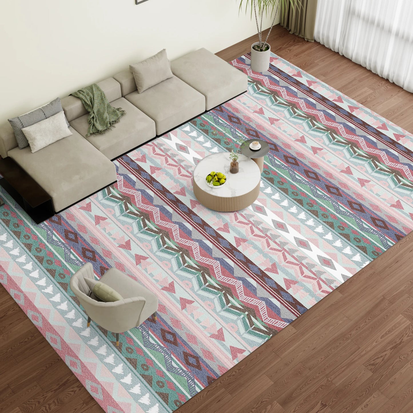Washable decorative Rug