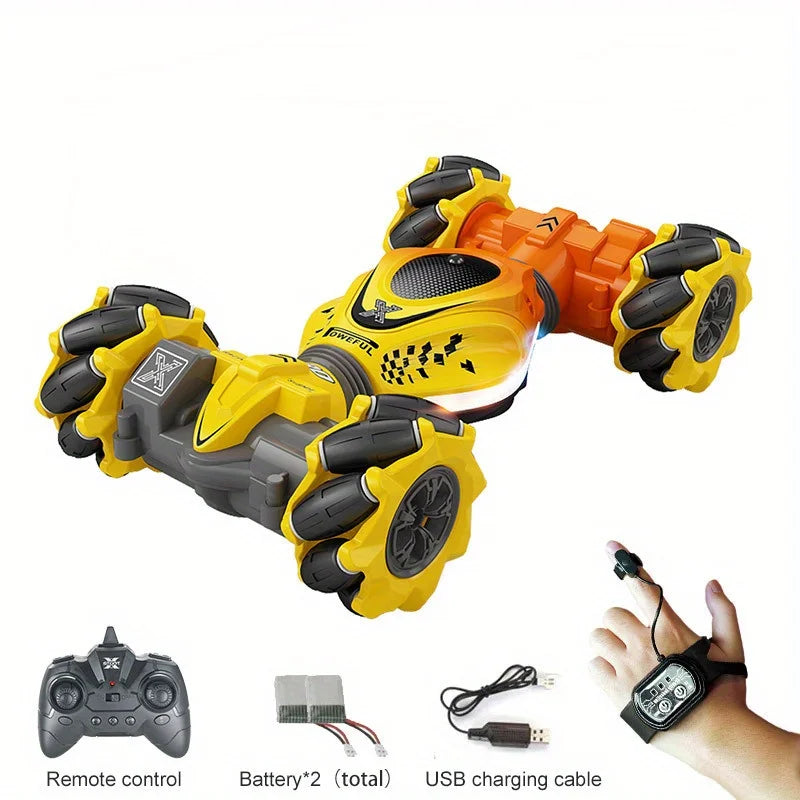 4WD RC Stunt Car 2.4G Radio with  Gesture Sensor Rotation Electronic Toys Gifts